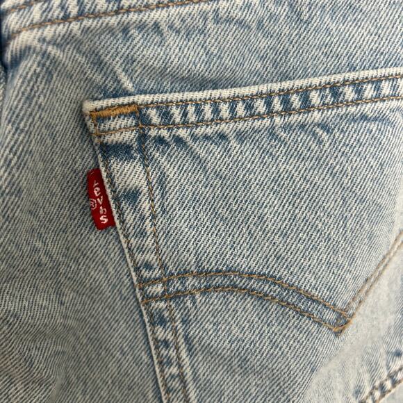 NWOT Levi’s Sample Piece ICONIC LONG SKIRT Medium Wash Maxi denim skirt size 27 - Picture 6 of 10